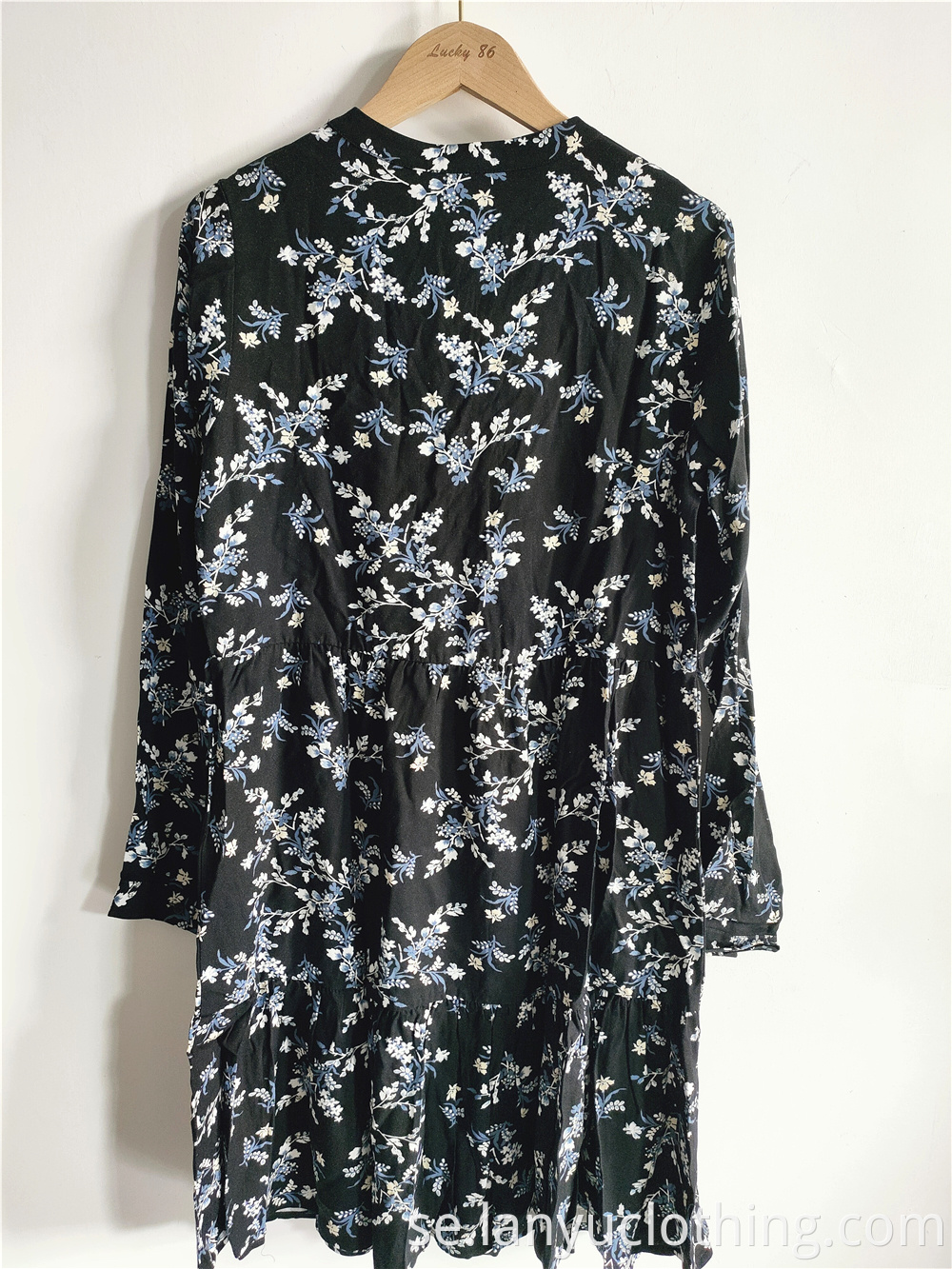 Mid-length Retro Floral Dress For Ladies